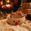 Foldable Storage for Toys Cute Reindeer Cotton Rope Woven Box, Large Capacity Soft Decorative Bin Fabric Basket, Sundries Organizer Nursery
