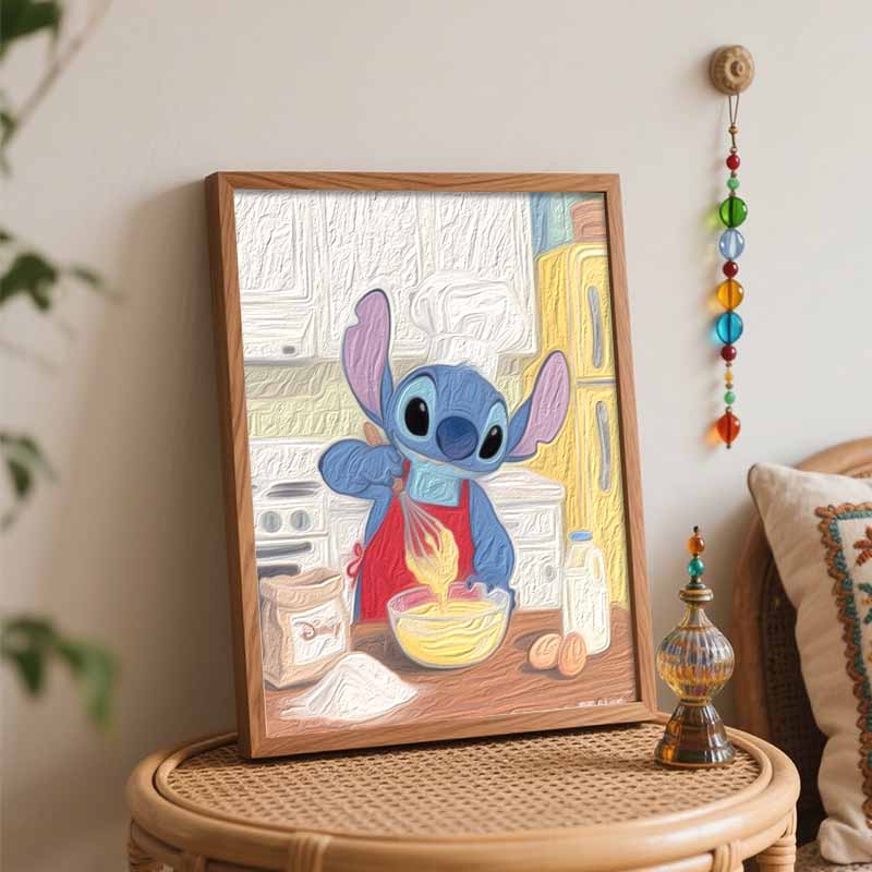 Disney Цифровой набор для рисования маслом Арт-набор Стежок Шеф-повар Выпечка Кухня Ручное заполнение Домашний декор
