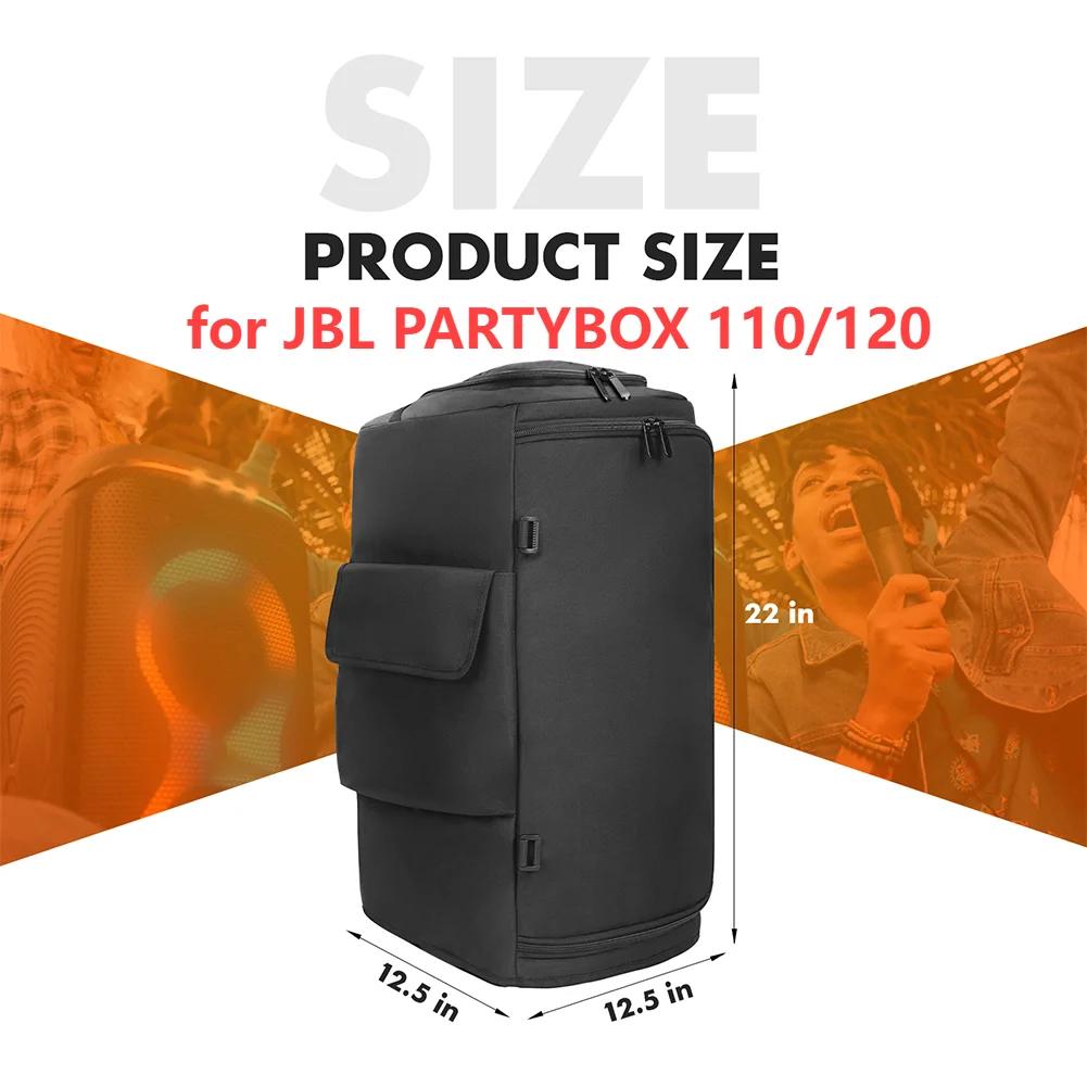 Портативный чехол от пыли для колонки JBL PARTYBOX 520/320/310/120/110 с карманом для микрофона, двусторонняя сумка для хранения колонки, водонепроницаемый