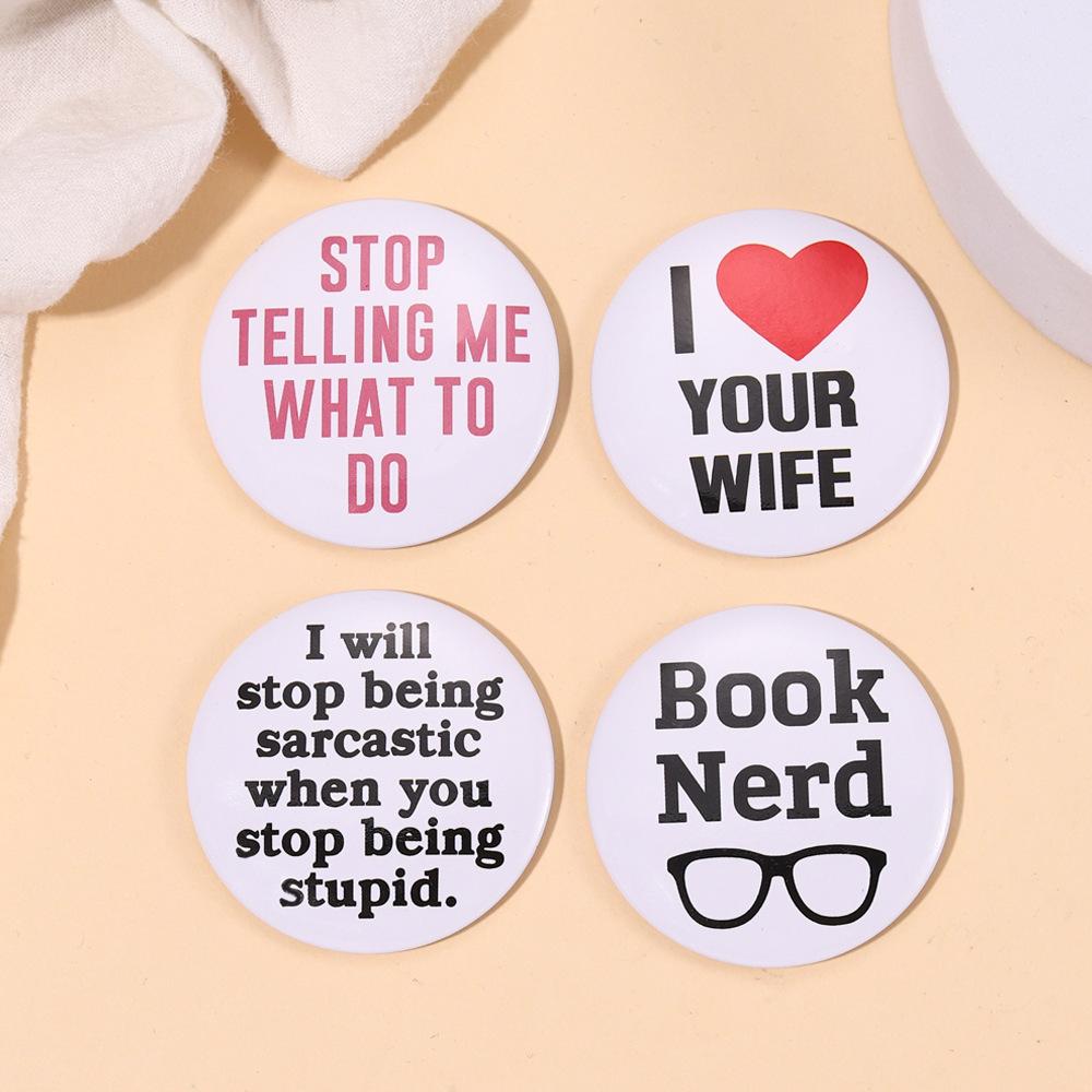 30 стилей забавная книжка глаз жесть булавки я ненавижу школу пуговица брошь нагрудные значки мультфильм ювелирные изделия подарок для друзей