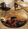 Michael Jackson Pattern Round Rug, Indoor/Outdoor Mat, for Picnic, Gameroom, Bedroom, Office, Living Room, Home Decor Carpet, Birthday Gift