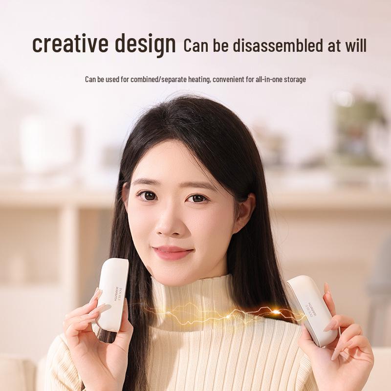 Двойной магнитный сертифицированный грелка для рук 2025: Мини-портативный, ручной, взрывозащищенный, два в одном подогреватель для ребенка