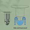 Floor Drain Strainer Shower Cover Clog Anti-odor Device Bathroom Accessories