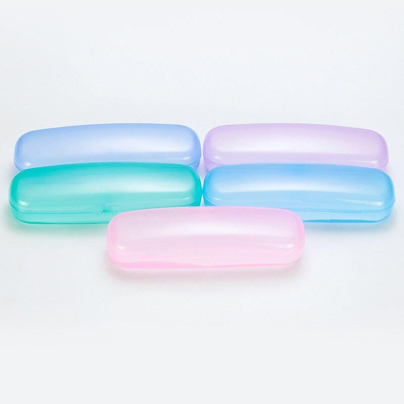 Футляр для очков, прозрачный ПВХ, женский и мужской пластиковый чехол для солнцезащитных очков, коробка для очков, новый футляр для очков, футляр для очков для чтения