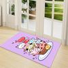 1Pc Cute Cupcake Friends Carpet Rug Customizable Soft Washable Antislip Home Living Room Sofa Mats Personalized Rug 091715