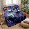 Neon Lights Party Theme blanket Lightweight Warm Flannel Blanket Decorative Throw Blanket for Home Decoration