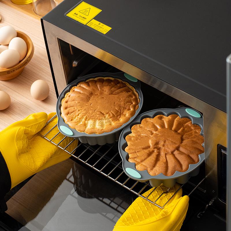 Силиконовая термостойкая форма для торта «Подсолнух» для выпечки мусса