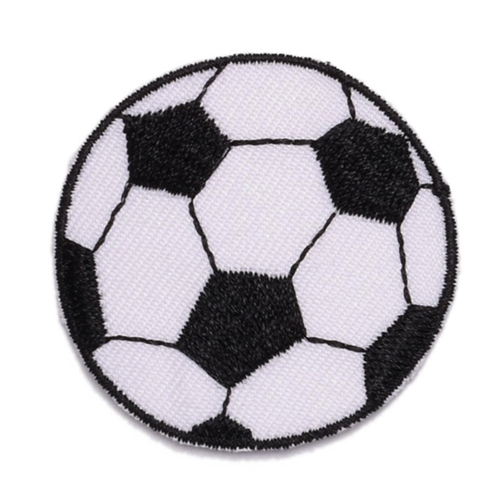 12 Pcs/Set Embroidered Patches Football Patches Iron On/Sew On Appliques Craft Supplies for Clothing Repair