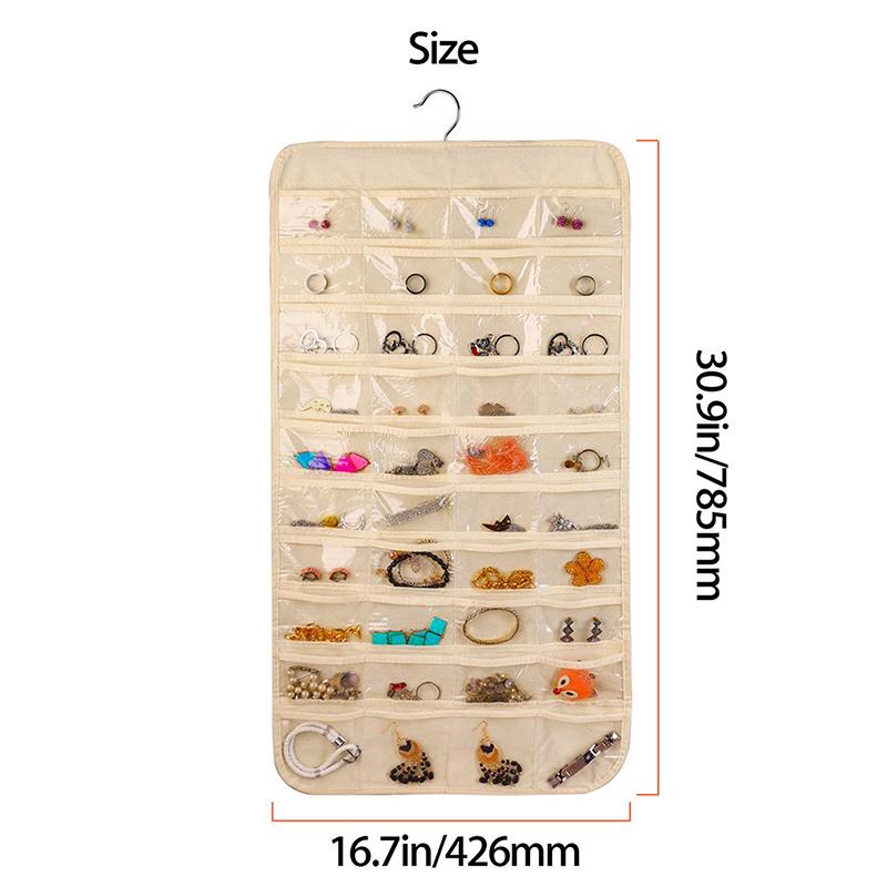 80 карманных подвесных органайзеров для хранения ювелирных изделий для хранения мешочка для сережек и украшений