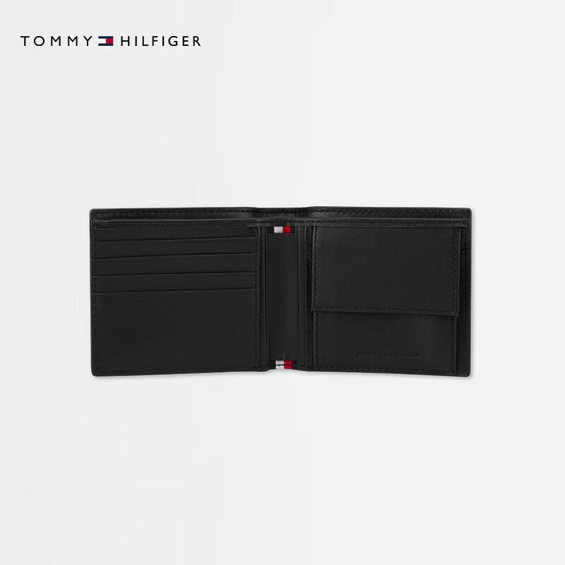 Tommy Hilfiger Мужской кожаный кошелек двойного сложения