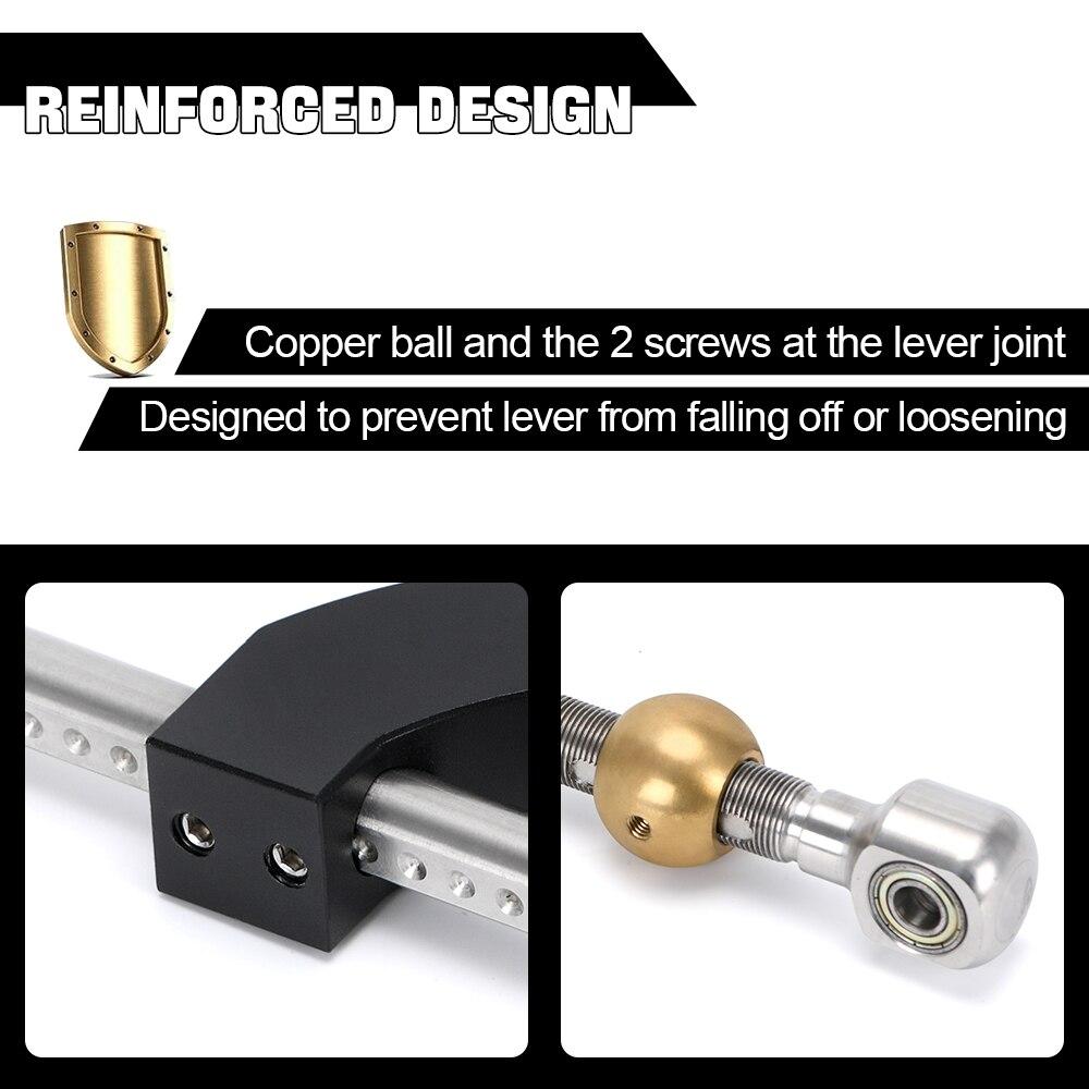 Регулируемая высота 4 дюйма/102 мм, удлиненная короткая коробка передач с двойным изгибом 10*1,5 мм для Honda Civic CRX Acura Intergra 88-00