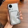 Ударопрочный прозрачный чехол для Xiaomi 13 Lite с карманом для карт