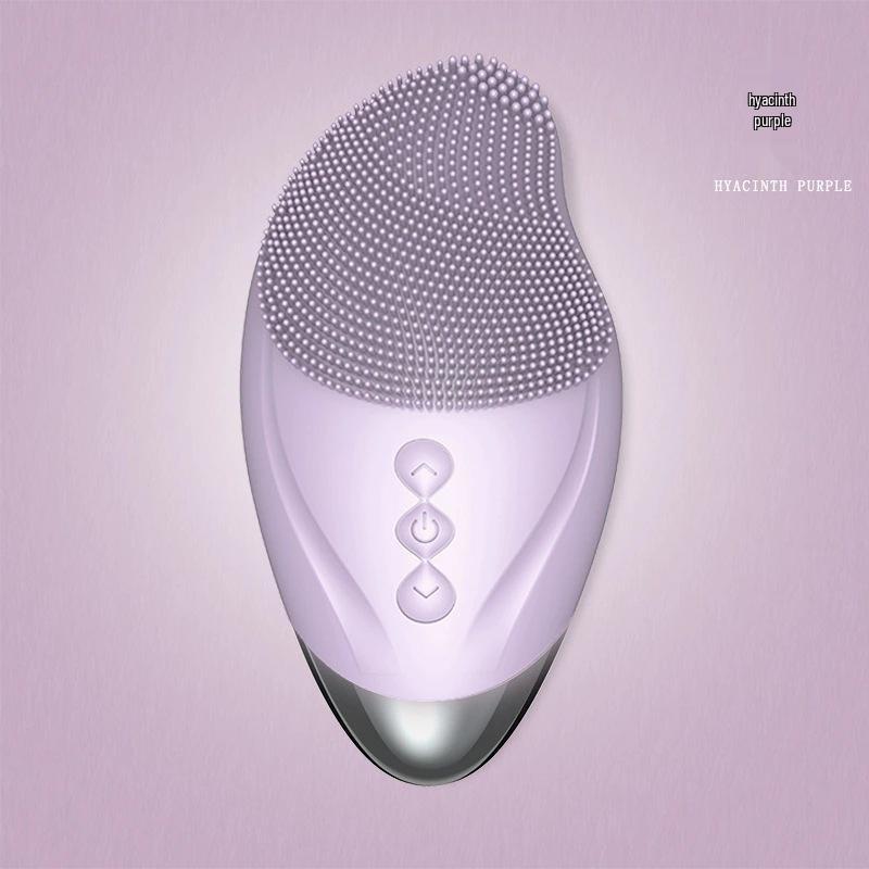 Ultrasonic Warm Facial Cleanser Brush - Silicone Pore Cleaner & Beauty Massager