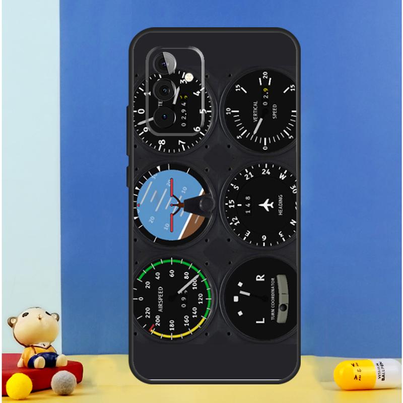 AIRCRAFT COCKPIT DASHBOARD Case For Samsung Galaxy A06 A56 A16 A36 A55 A35 A33 A53 A13 A23 A17 A54 A34 A14 A52 A32 A15