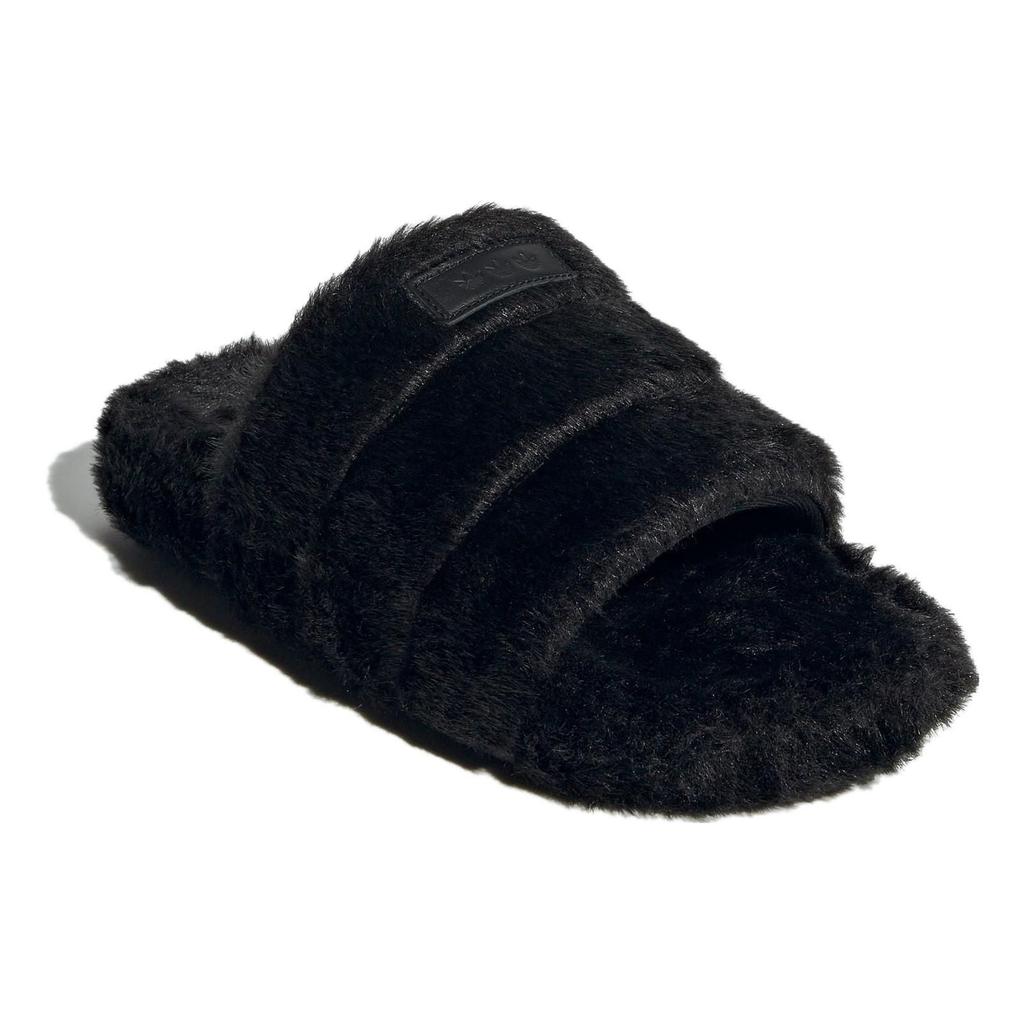 Adidas Оригинальные Adilette Series Толстая подошва Уличные Цельные Удобные Универсальные Резиновая подошва Массажные Шлепанцы Женские сандалии Черный IF3964