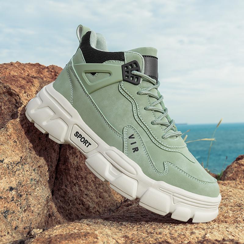 Fashion High Quality Trendy Casual Sneaker Men's Boots Autumn Thick Soled Hiking Workwear Outdoor Anti Slip Leisure Motorcycle Boots