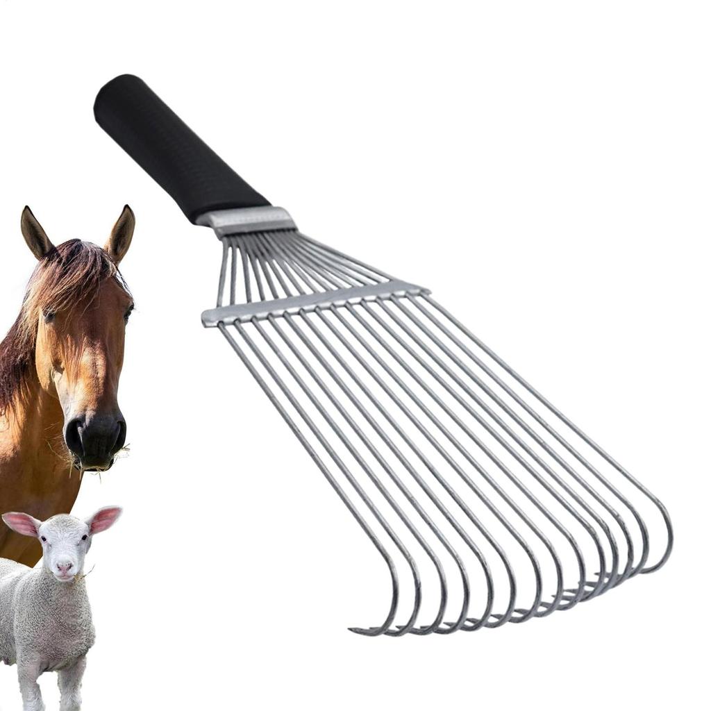 Horse Undercoat Rake Animal Back Scratcher Shedding Brush Steel Cashmere And Wool Brush Coat Dematting Comb For Pets Animals