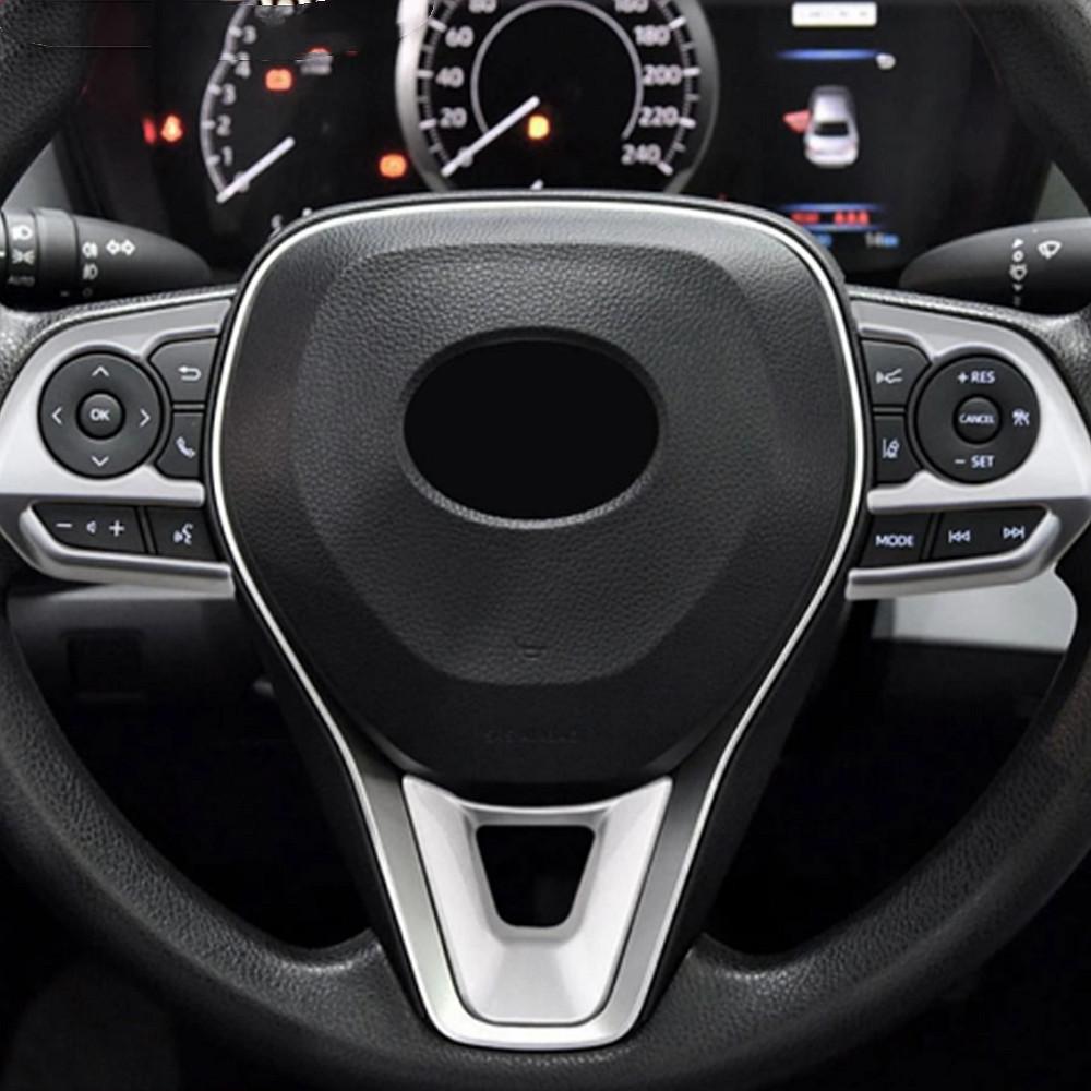 Автомобильный руль, кнопка, панель, накладка, наклейка для Toyota RAV4 RAV 4 Corolla Avalon 2019 2020 2021 2022, аксессуары