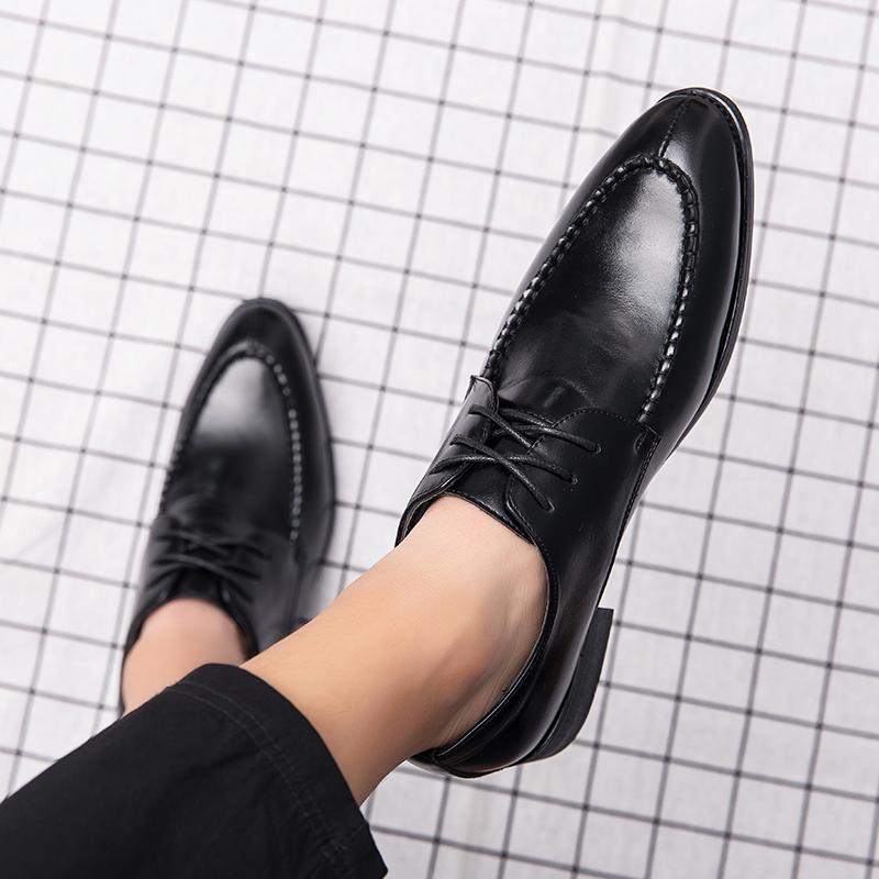 Новые брендовые мужские повседневные кожаные туфли, деловые лакированные мужские туфли, дышащая мягкая подошва, модельная обувь Abiye, обувь для мужчин