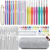 BUDDUR Multicolor Crochet Hook Knitting Kit With Stitch Marker And Storage Bag For Fabric Weaving DIY Handmade Craft Tools Set