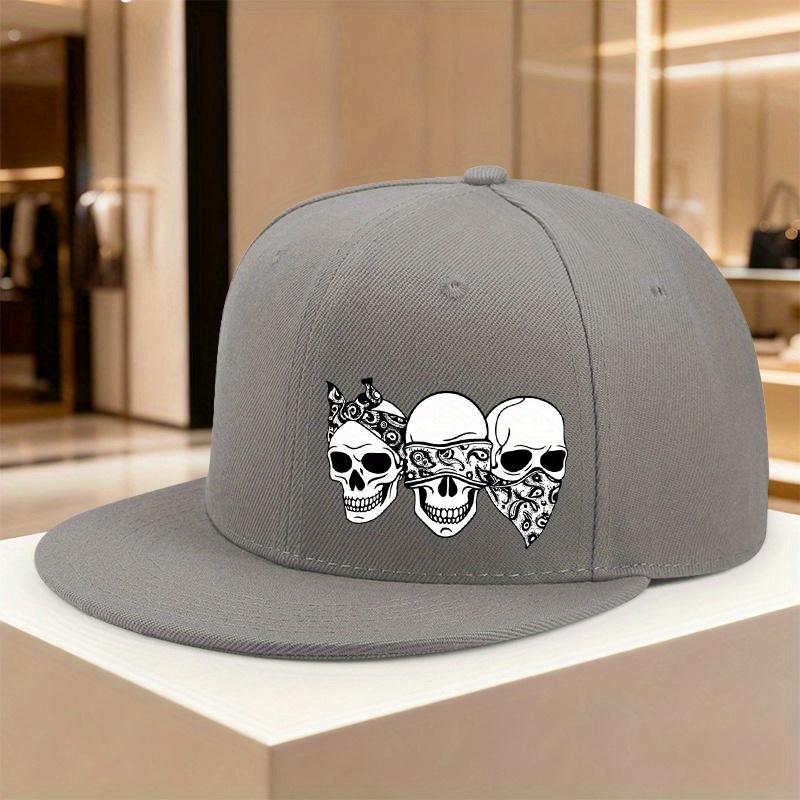 Кепка Snapback с принтом «Три обезьяны: Не слышу, не вижу, не говорю» Полиэстер Регулируемая Бейсболка для уличных танцев Унисекс