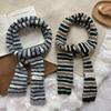 Collocation Clothing Accessories Long Narrow Scarves Harajuku Knitted Shawl  Winter