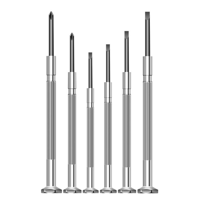 6Pcs Multifunctional Small Screwdriver,Steel Magnetic Screwdriver Hand Tool for Eyeglass, Sunglasses, Electronics