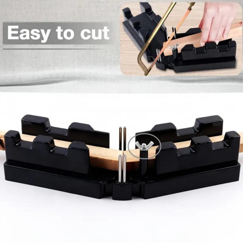 2 In 1 Mitres Measuring Tool,Precise Miter Saw Protractor 85-180°Bevels Cutting Tool,Multi-Angle Measurement Jig Precise Cut