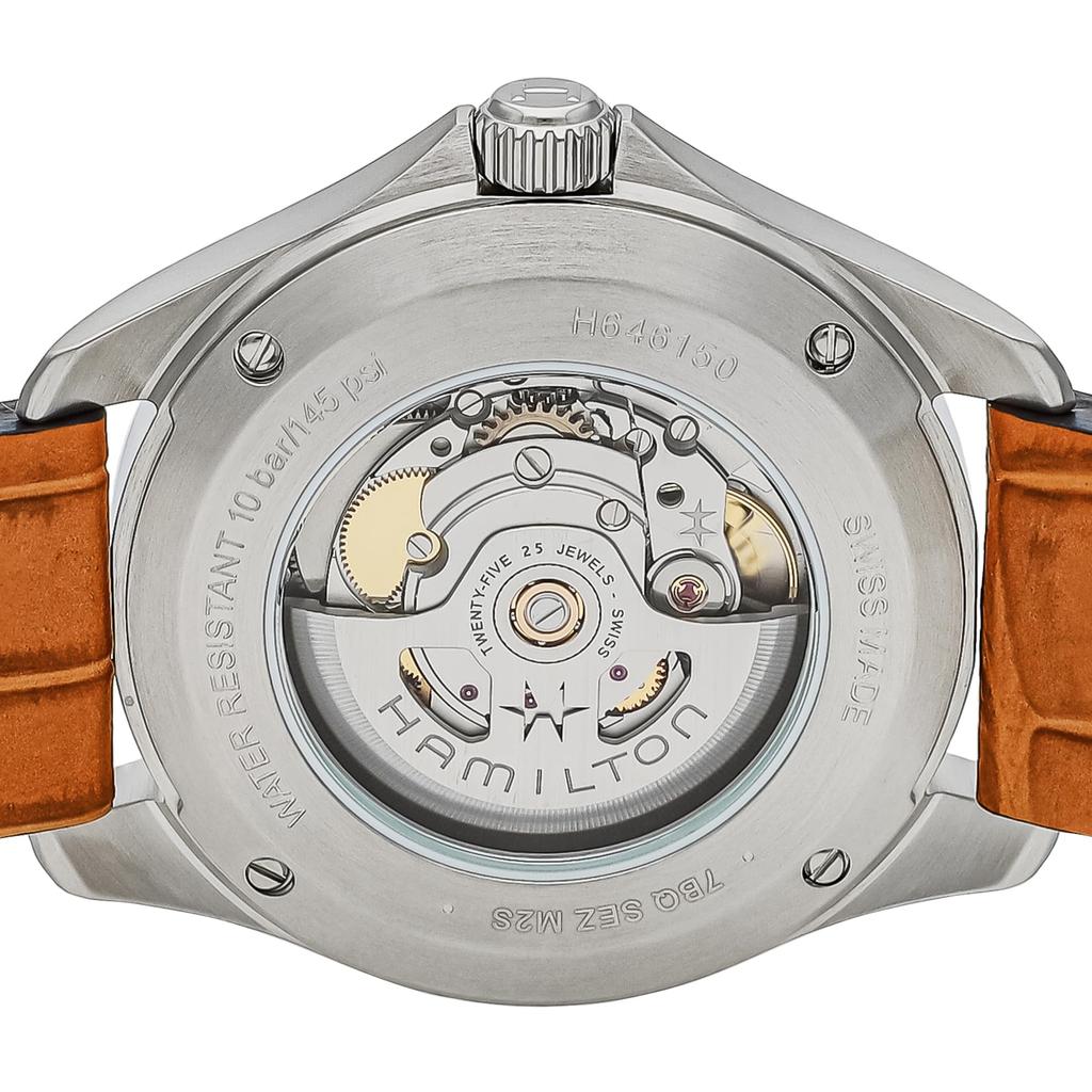 Khaki Aviation Pilot Day Date Auto Gray Dial Stainless Steel Sapphire Glass Automatic Winding 42MM Swiss Watch Brand H64615585 Brown [Hamilton] Men's