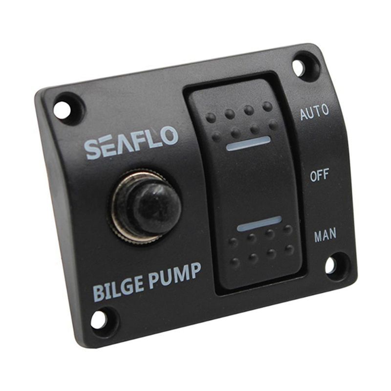 New 1 PCS Black Automatic Pump Marine Panel Switch 3-WAY Switch Panel For Bilge Pump