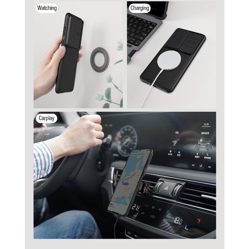 Чехол Nillkin CamShield Pro с магнитной выдвижной крышкой для камеры Huawei P60 Pro, защитный чехол для объектива Huawei P60