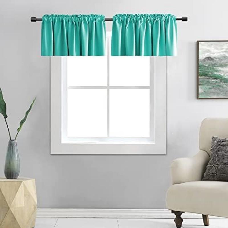 Light Purple Solid Color Sheer Curtain Panel Bedroom Kitchen Living Room Small Window Rod Hanging Blackout Valance