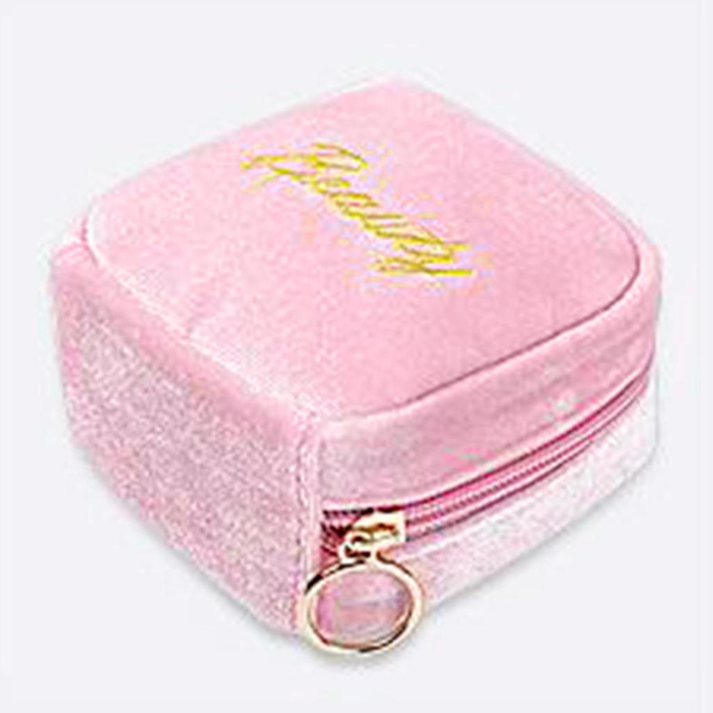 Вышитая косметичка с буквой Женская Маленькая для губной помады, наушников, гигиенических прокладок, Органайзер, Кейс, Косметички для туалетных принадлежностей и макияжа