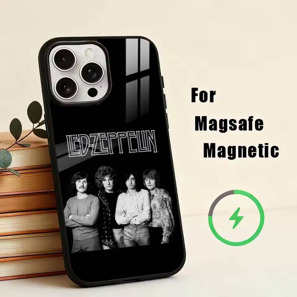Чехол для телефона L-Led Z-Zeppelin для iPhone 17, 16, 15, 14, 13, 12, 11 Plus, Pro, магнитный с беспроводной зарядкой Magsafe