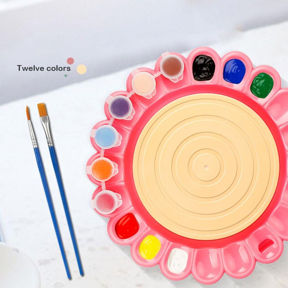 Multicolor Pottery Shaping Machine Toy Plastic Clay Shaping Tool Kids Handmade Craft