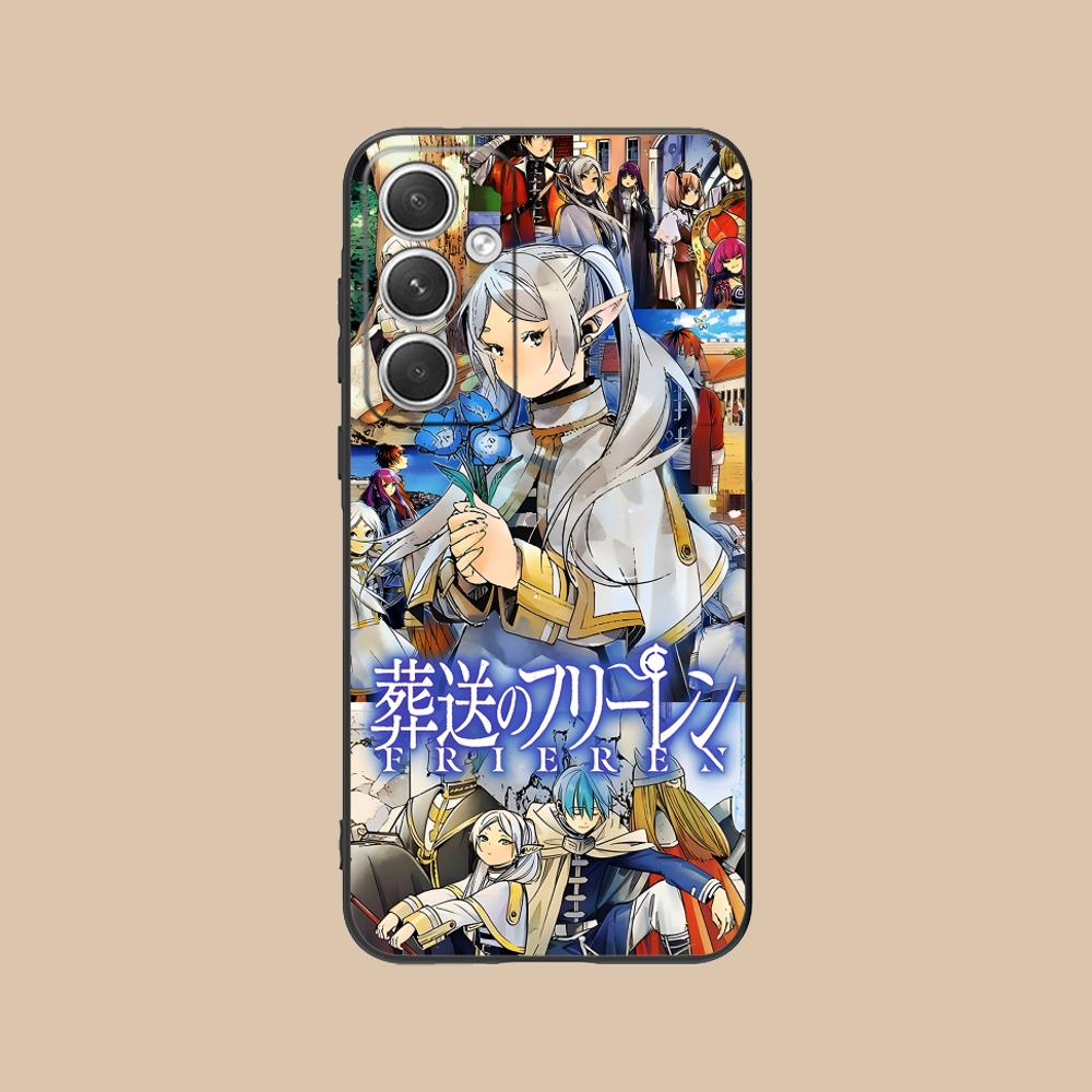 Чехол для мобильного телефона с аниме Frieren для Samsung Galaxy S25 S24 S23 S22 S21 S20 Note20 Plus FE Ultra Цветной Защитный Чехол Роскошный