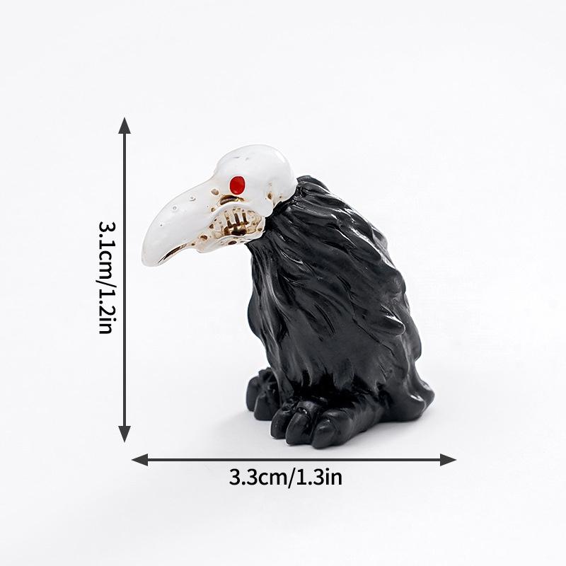 Хэллоуин Череп Орнамент Мумия Призрак Страшный Настольный Декор Хэллоуин Полимерные Миниатюры День Мертвых Детский Подарок Микро Ландшафт