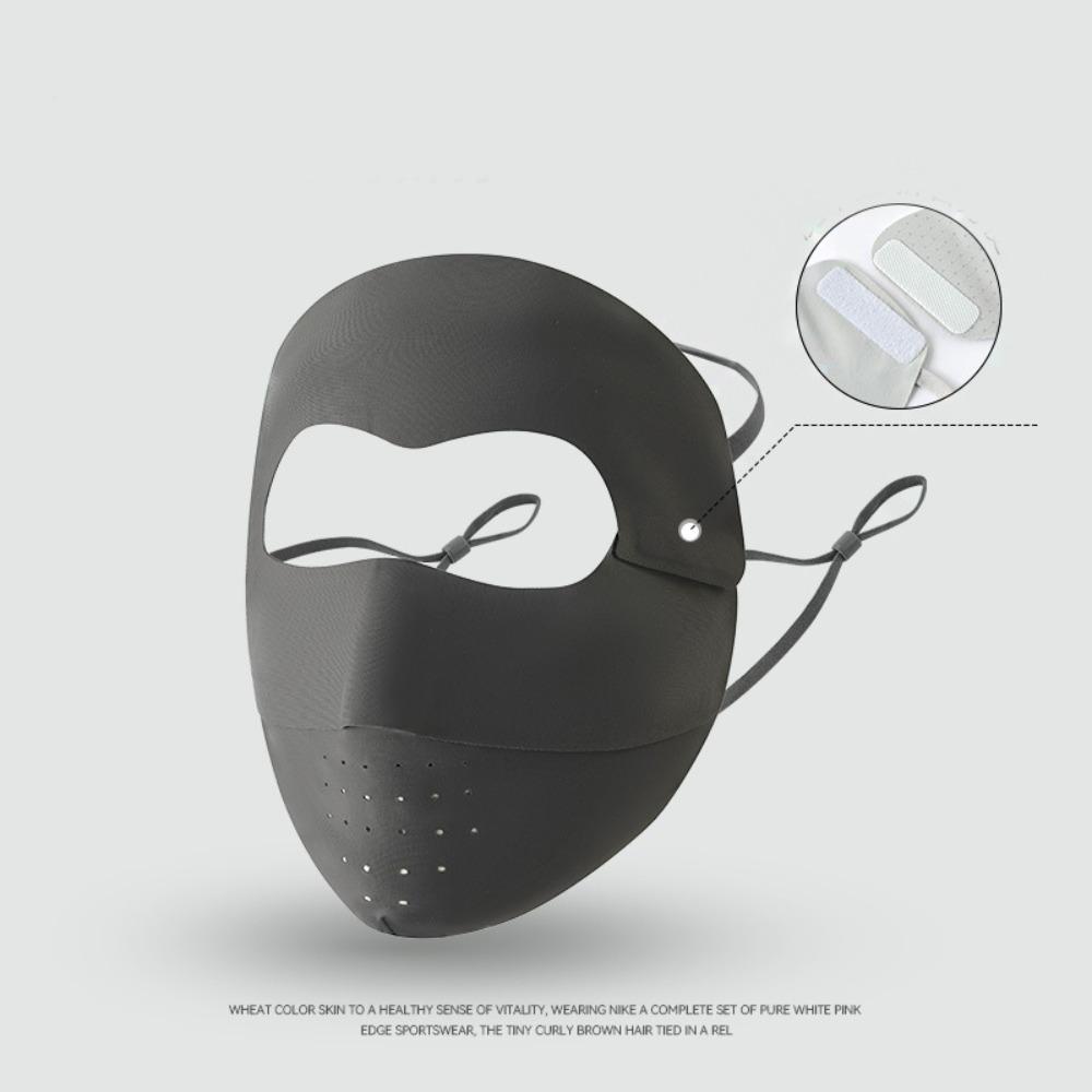 Breathable Sunscreen Mask Thin Face Gini Mask Adjustable Face Cover  Riding