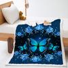 Blanket Butterfly Animal Flower Blanket Lamb Fleece Crystal Fleece Blanket Blanket Universal