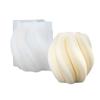 Wave Textured Candle Mold for Making Pillar Candle Mousse Cake Bread Chocolate Plaster Epoxy Resin Casting Silicone Mold