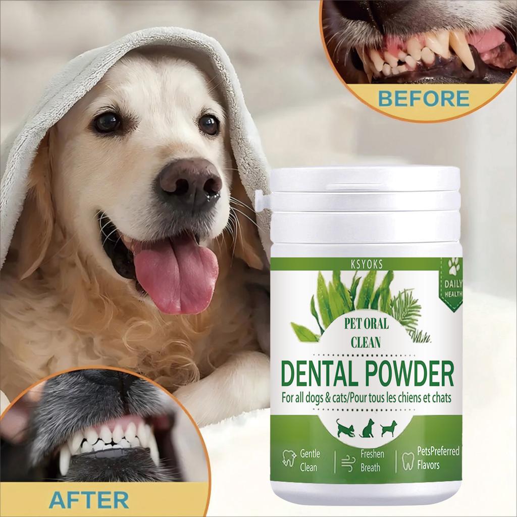 Pet Tooth Powder Can Deeply Clean the Gaps Between Pet Teeth, Remove Hidden Residues, and Keep Children's Breath Fresh and Gentle.
