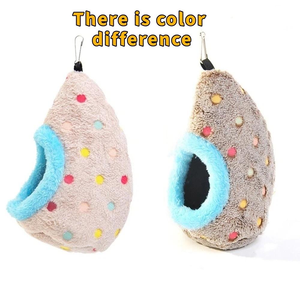 Укрытие-домик для птиц Теплое гнездо-яйцо для птиц Утолщенное дышащее подвесное гнездо для птиц Уютный флисовый гамак для птиц Зоомагазин