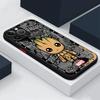 Чехол для телефона iPhone XR 15 Pro 11 Pro XS X SE 13 14 Pro Max 12 Mini 8 Plus 7 Роскошный задний мультяшный Человек-паук Грут