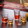Classic Thick Wine Glass Whiskey Cocktail Glasses Juice Tea Beverage Mugs Transparent Drinkware Beer Glass Modern Wine Utensils