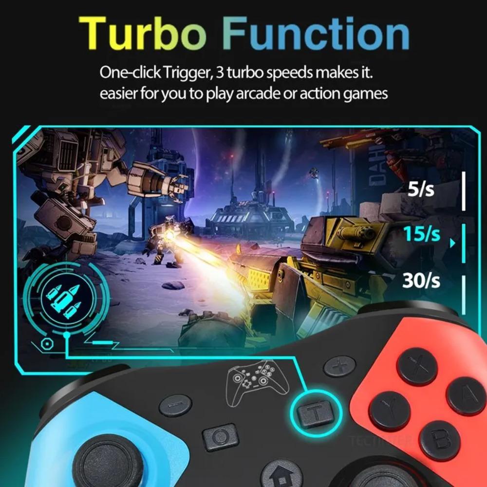 Беспроводной контроллер, совместимый с Bluetooth, для Nintendo Switch  Консоль Switch 2 Геймпад для Android для Switch Oled Джойстик для ПК