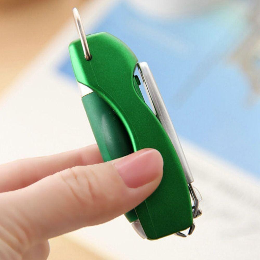 Multifunctional Ballpoint Pen 0.7 Blue Refill Nail Clipper Pen New Keychain Pen