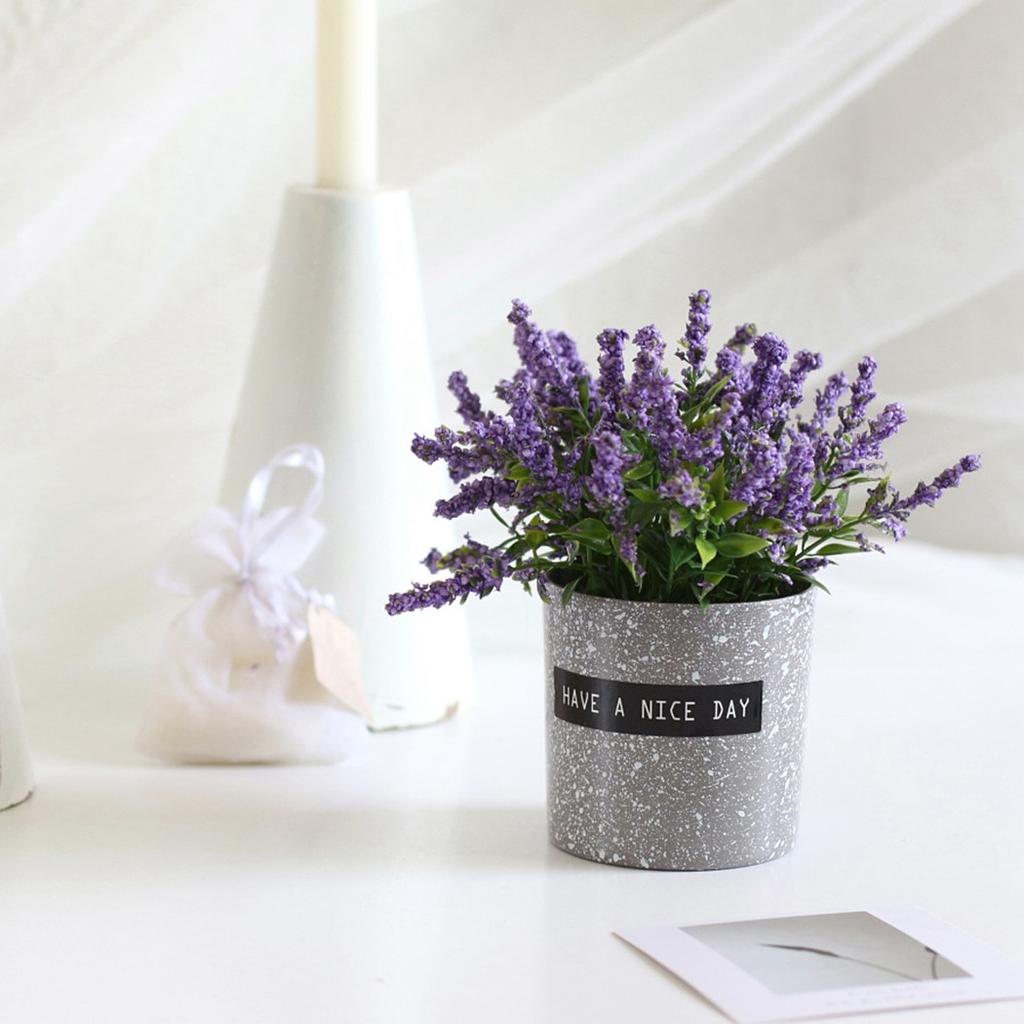 Artificial Flower Cloth Shop Lavender Office Decor