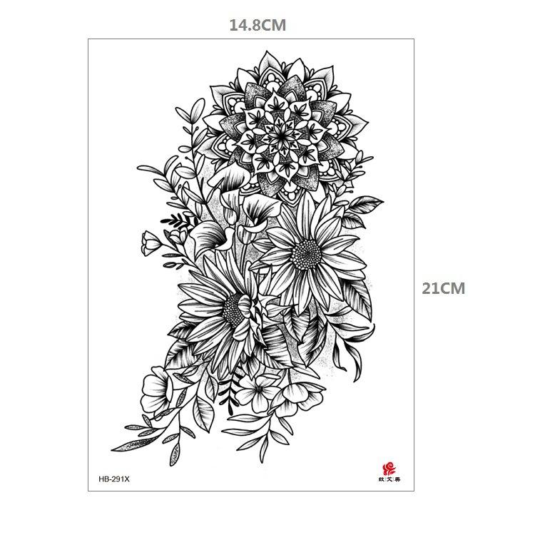 Наклейка с рисунком животного, тигр, лев, леопард, половина руки, рисунок Hb, набор для переноса воды, имитация наклейки