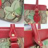 Used GUCCI Handbag Tian 453177 GG Supreme Canvas Red beige Shoulder