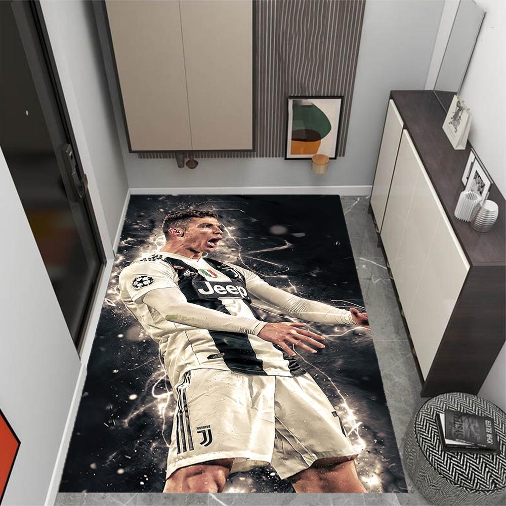 Football Player Action Area Rug Perfect for Decorate room Dining Room Balcony Bedrooms Antislip Carpet Office home decor Best for Christmas